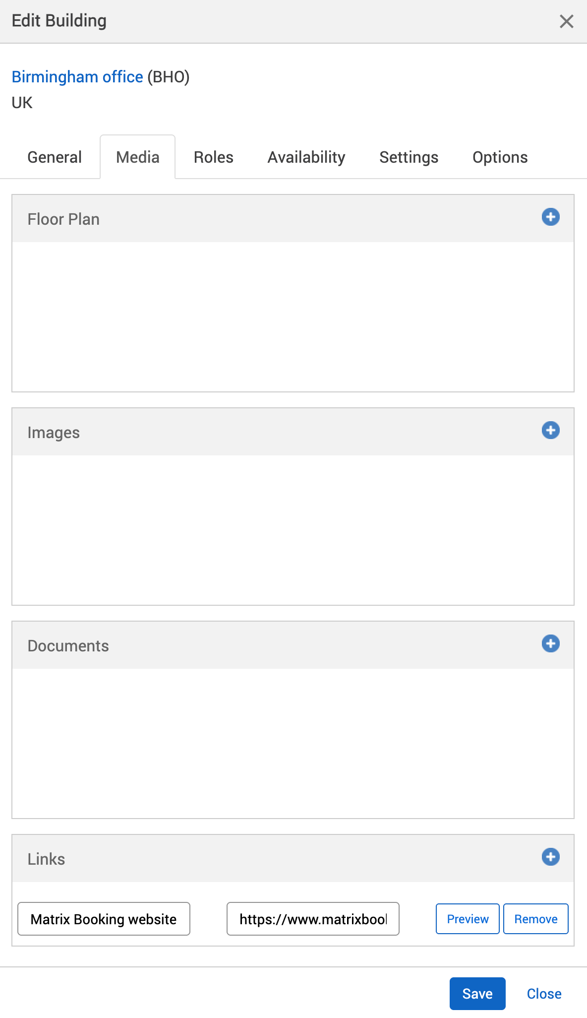 Edit building pop-up with an example link added.