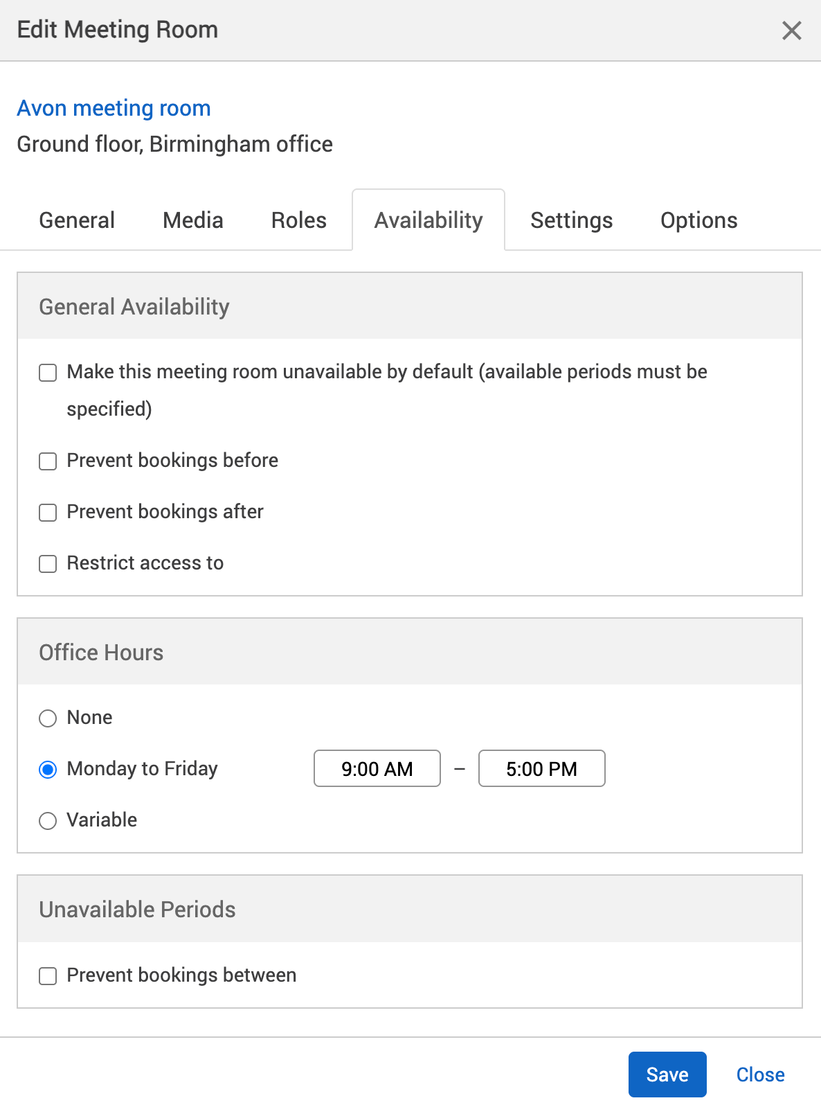9 to 5 office hours have been set.